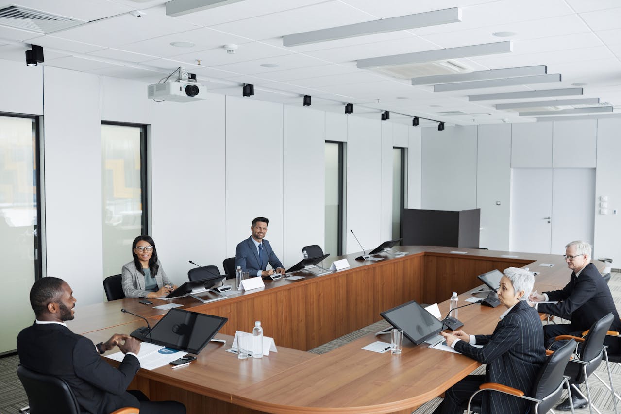 Regional representative collaborating with investors